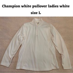 Champion white pullover ladies white size L